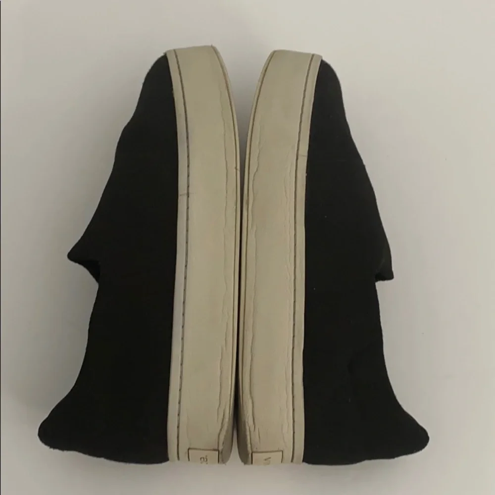 Authentic Vince designer black Platform slip on sneakers 10